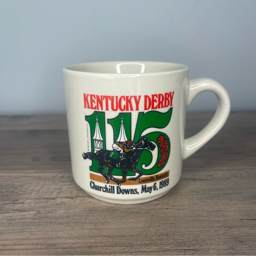 Vintage Kentucky Derby 115th 1989 Churchill Downs Coffee Mug